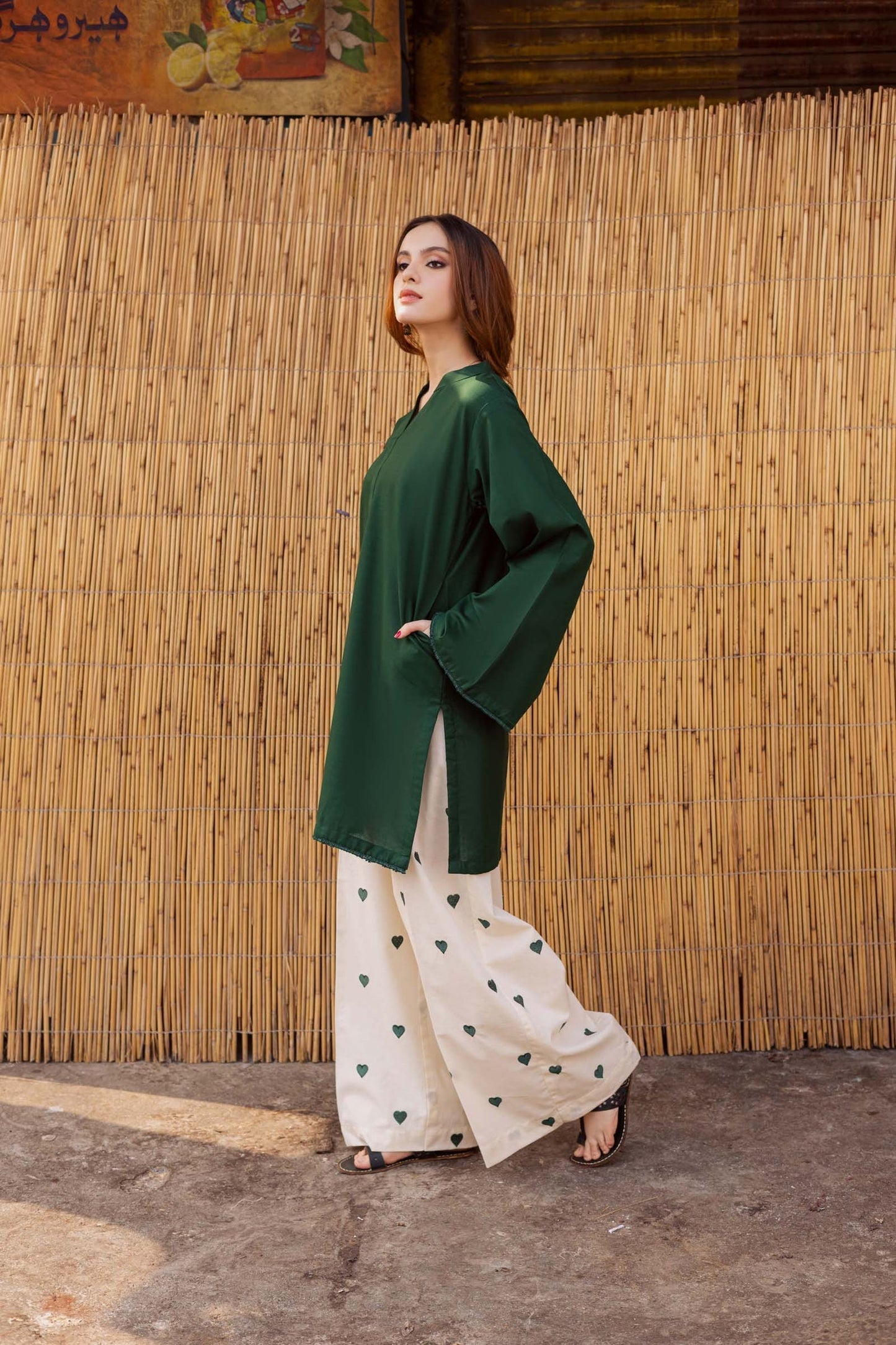 Nooray  Green – 2 Piece Kurti Set