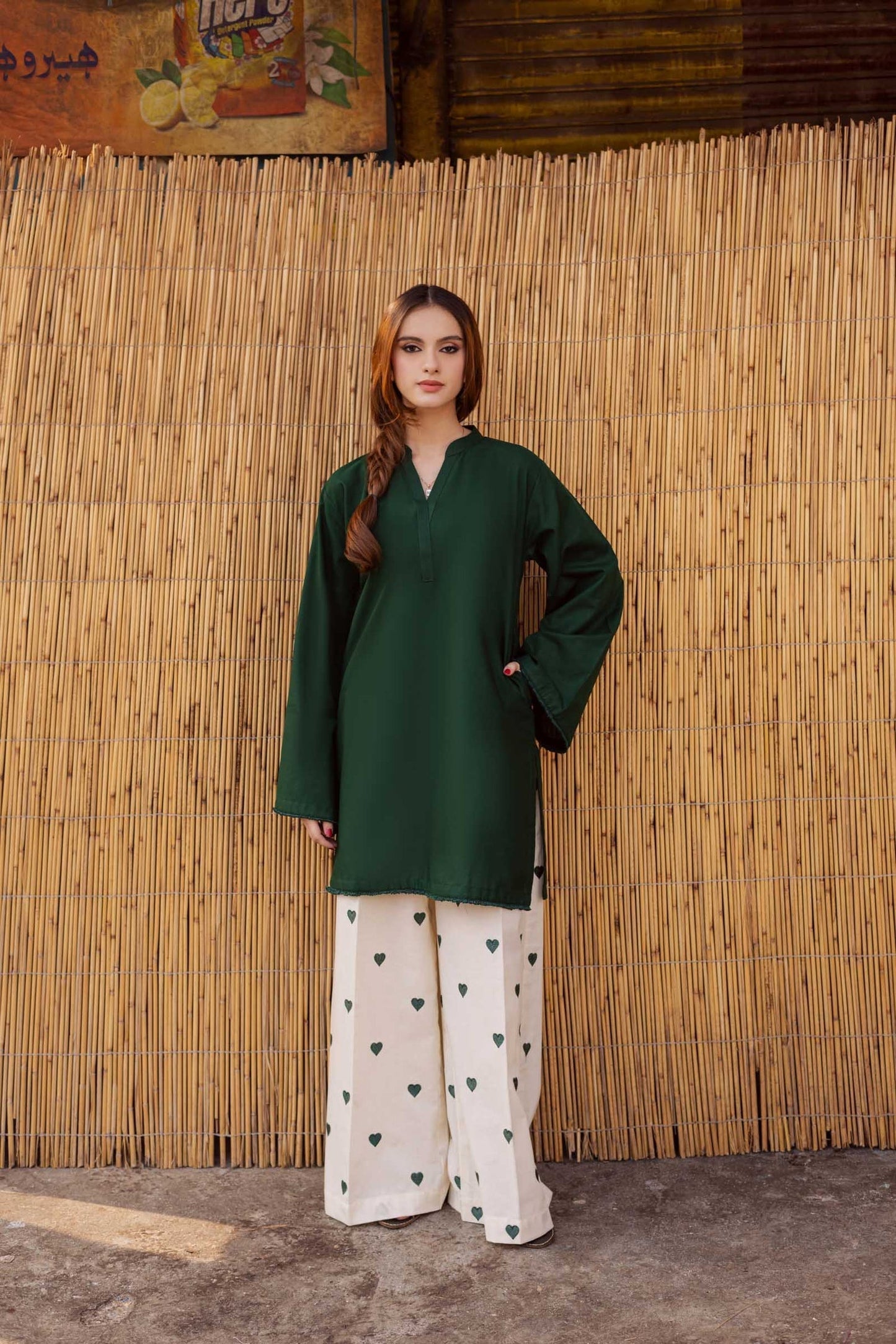 Nooray  Green – 2 Piece Kurti Set