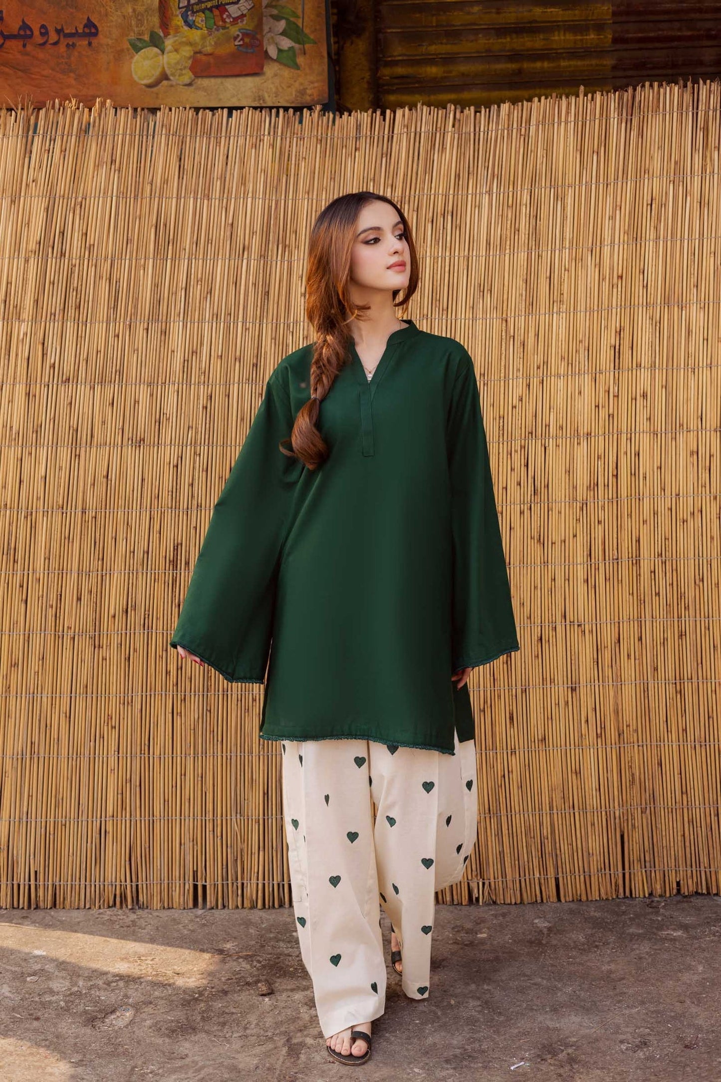 Nooray  Green – 2 Piece Kurti Set
