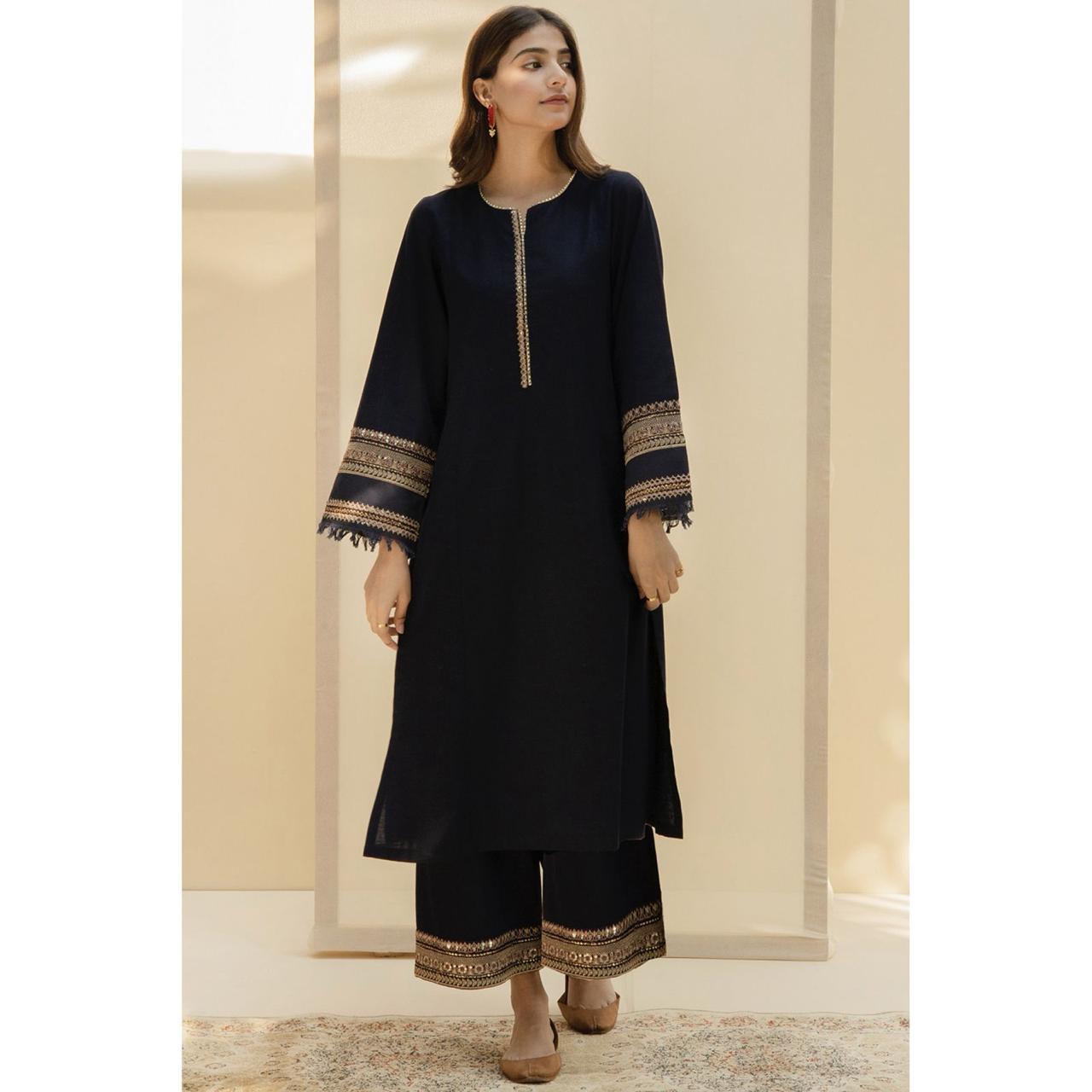 Aab-e-Shab – Black Elegance 2PC Set | Premium Stylish Outfit