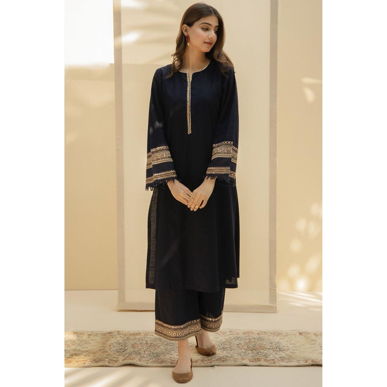 Aab-e-Shab – Black Elegance 2PC Set | Premium Stylish Outfit